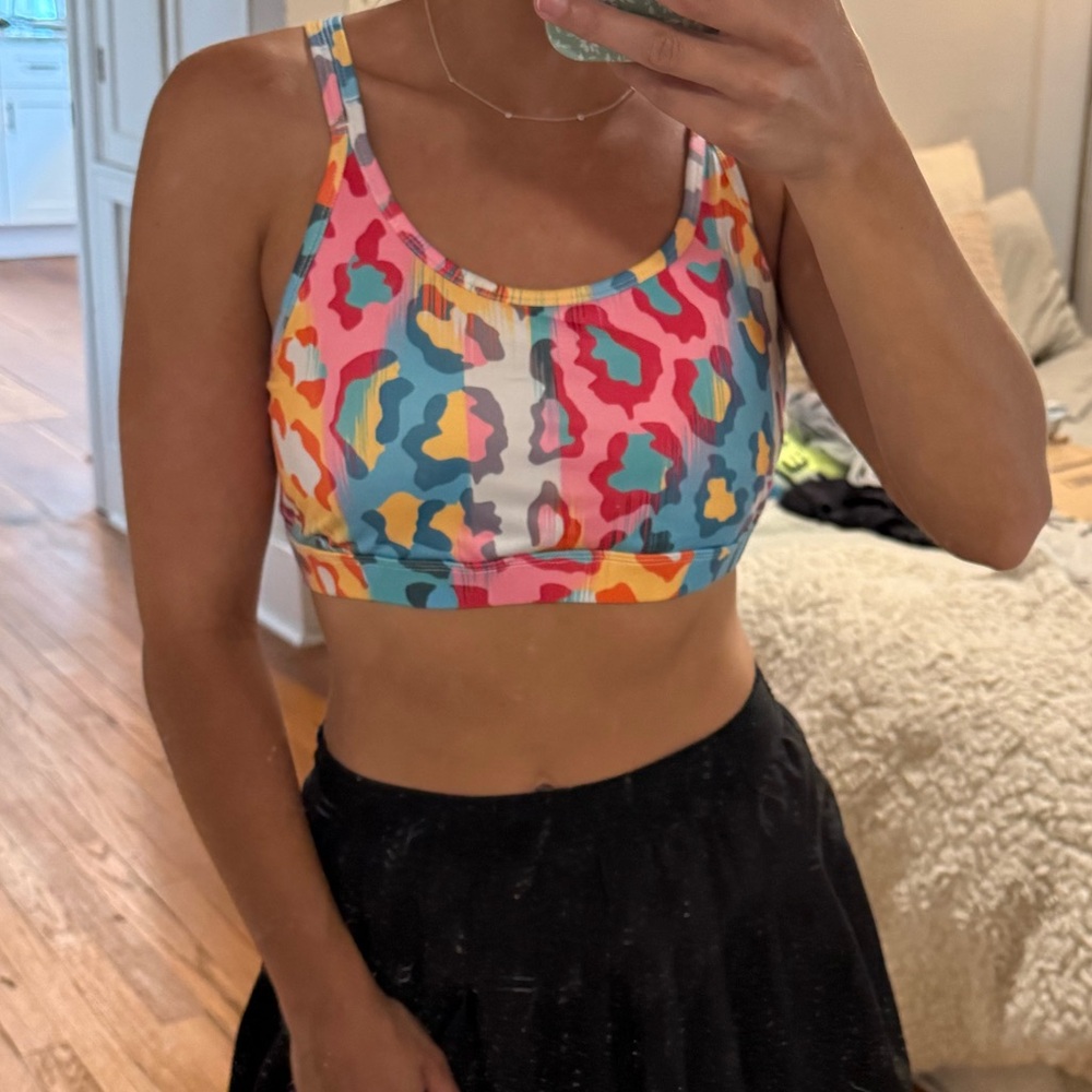 Colorful Abstract Sports Bra